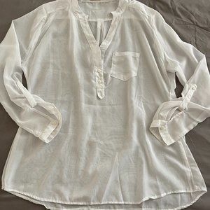 Long Sleeved Sheer white shirt